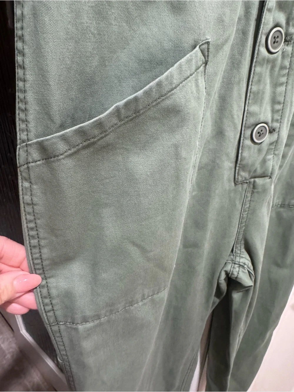 Pistols Army Olive Green Short-Sleeve Woman’s Utility Jumpsuit
